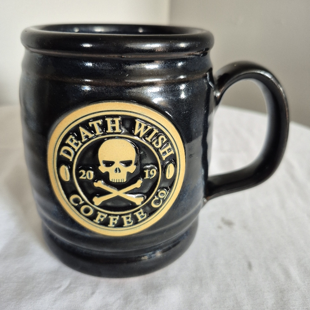 Death Wish Coffee Co. 2019 By Deneen Pottery Large Coffee Mug